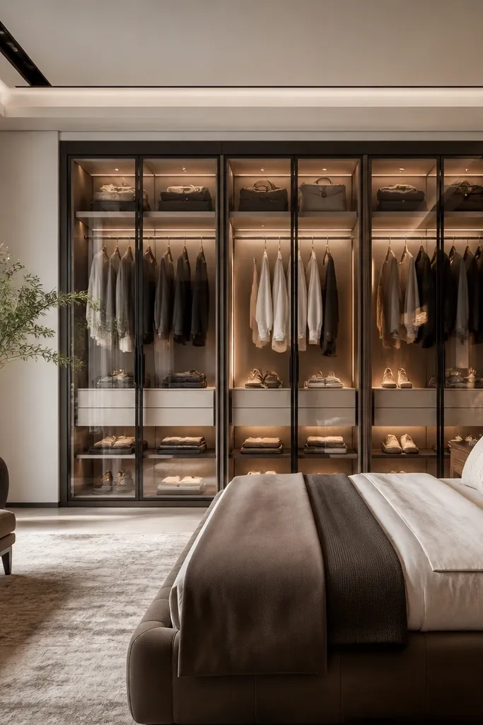 Glass almirah designs bedrooms for a luxe look