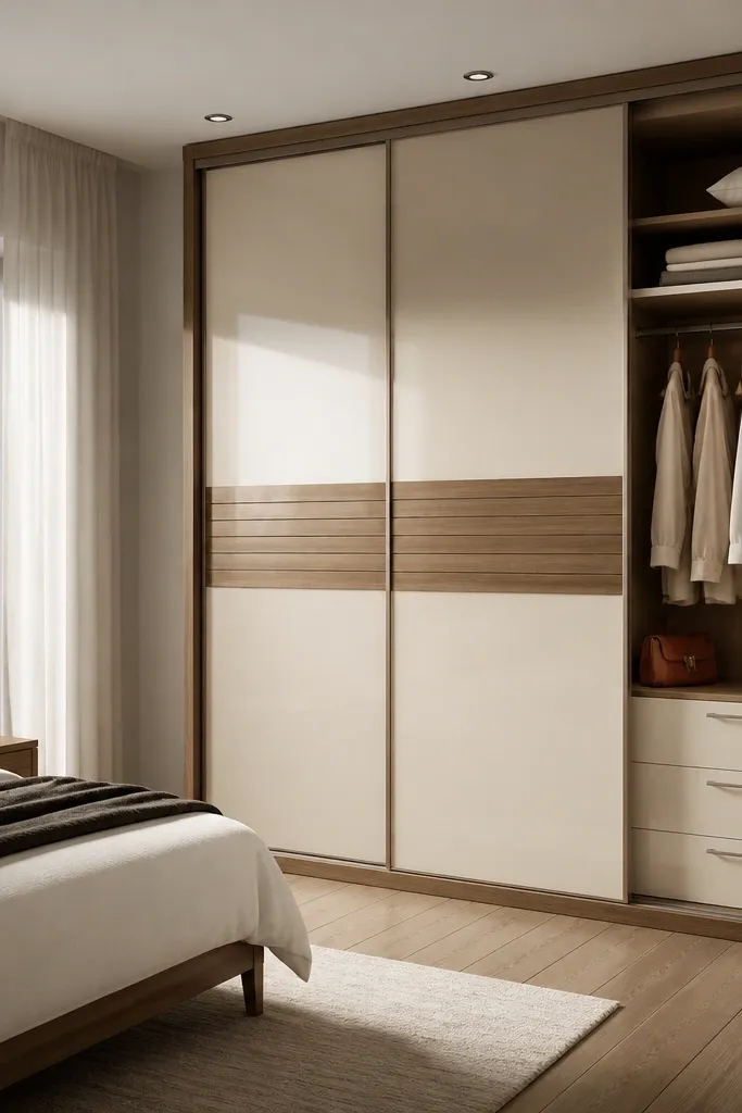 Sliding bedroom almirah designs for contemporary homes