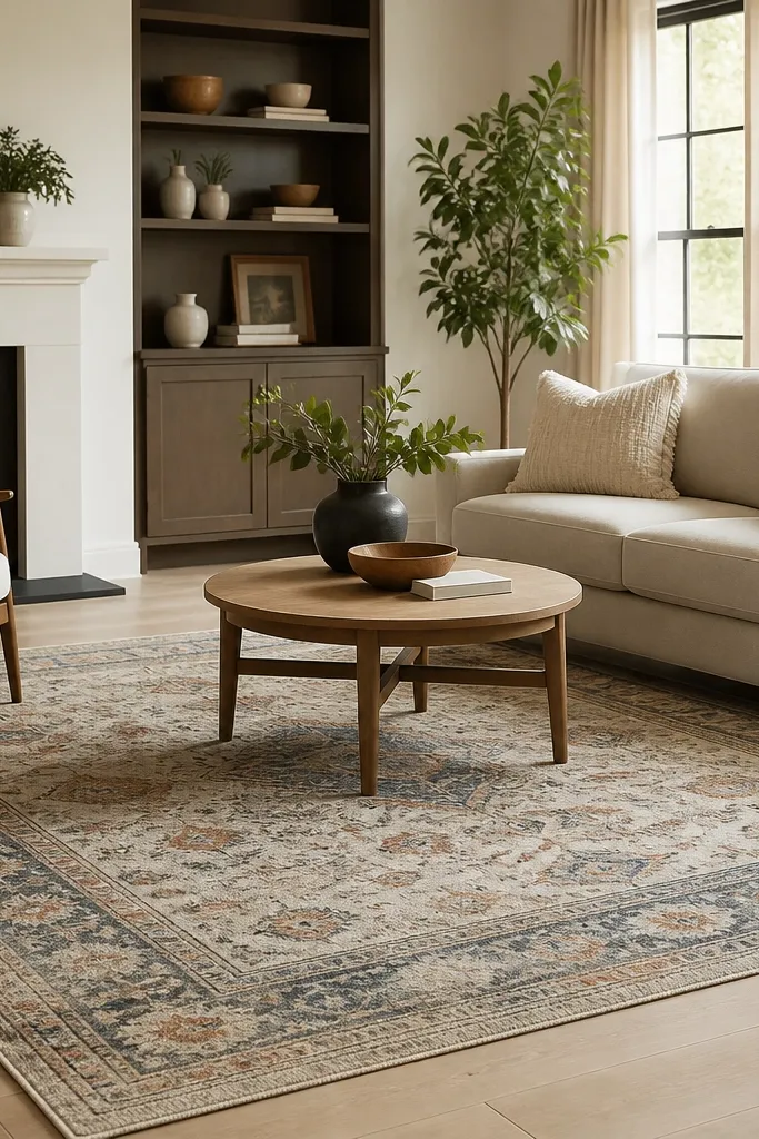 Budget-friendly area rugs in living room ideas