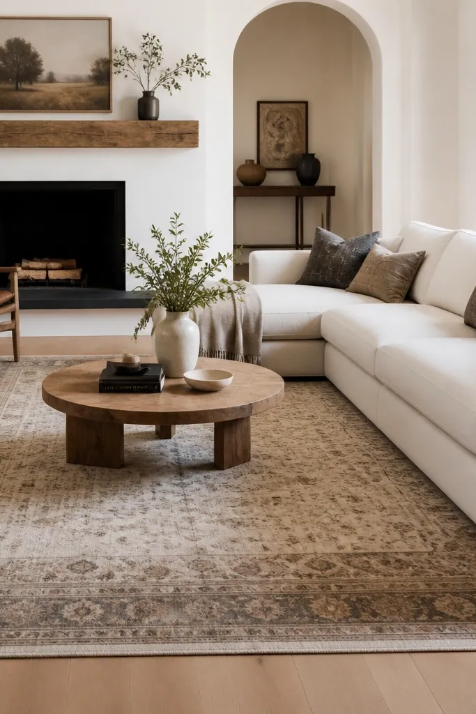 Aesthetic living room area rugs ideas
