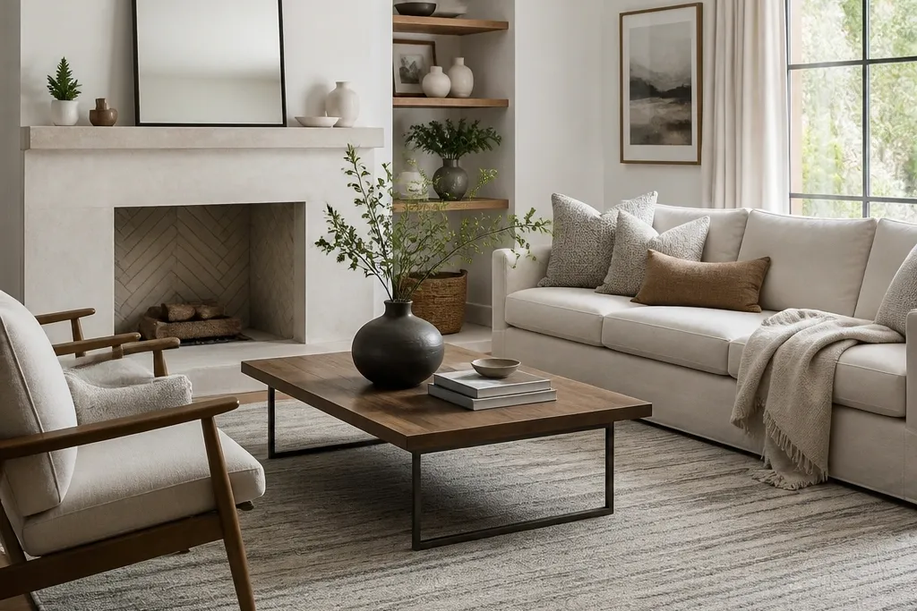 Seasonal-neutral rugs living room ideas