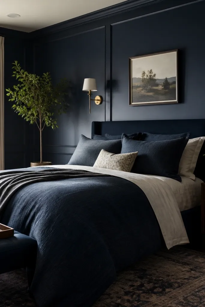 Aesthetic Navy Blue Bedroom Aesthetic Ideas