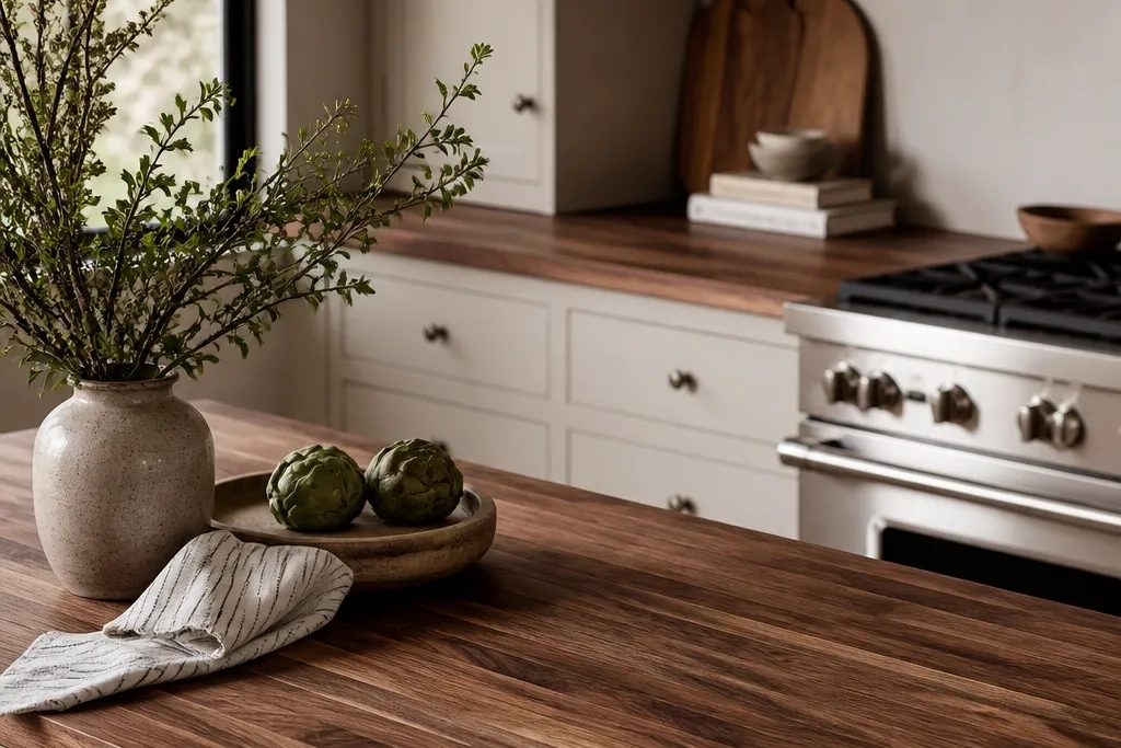 Aesthetic walnut butcher block countertops ideas