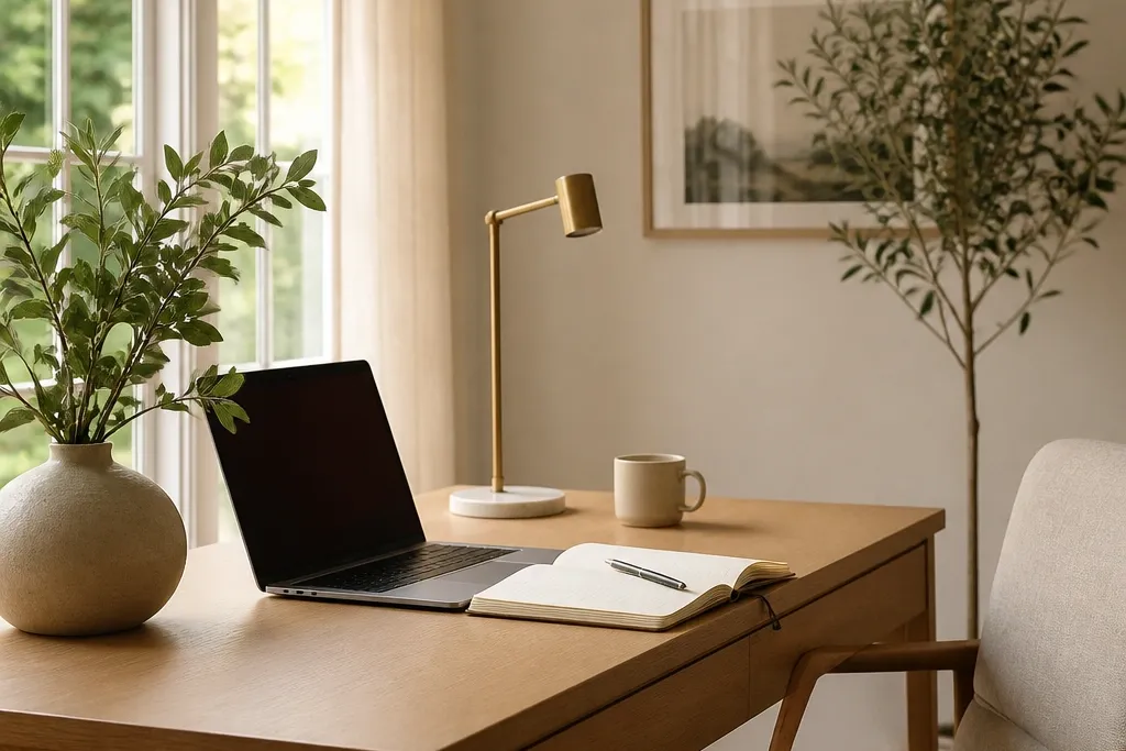 Aesthetic work from home set up ideas