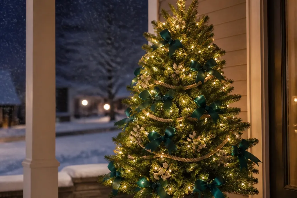 Beginner-Friendly Outdoor Christmas Tree Decorations