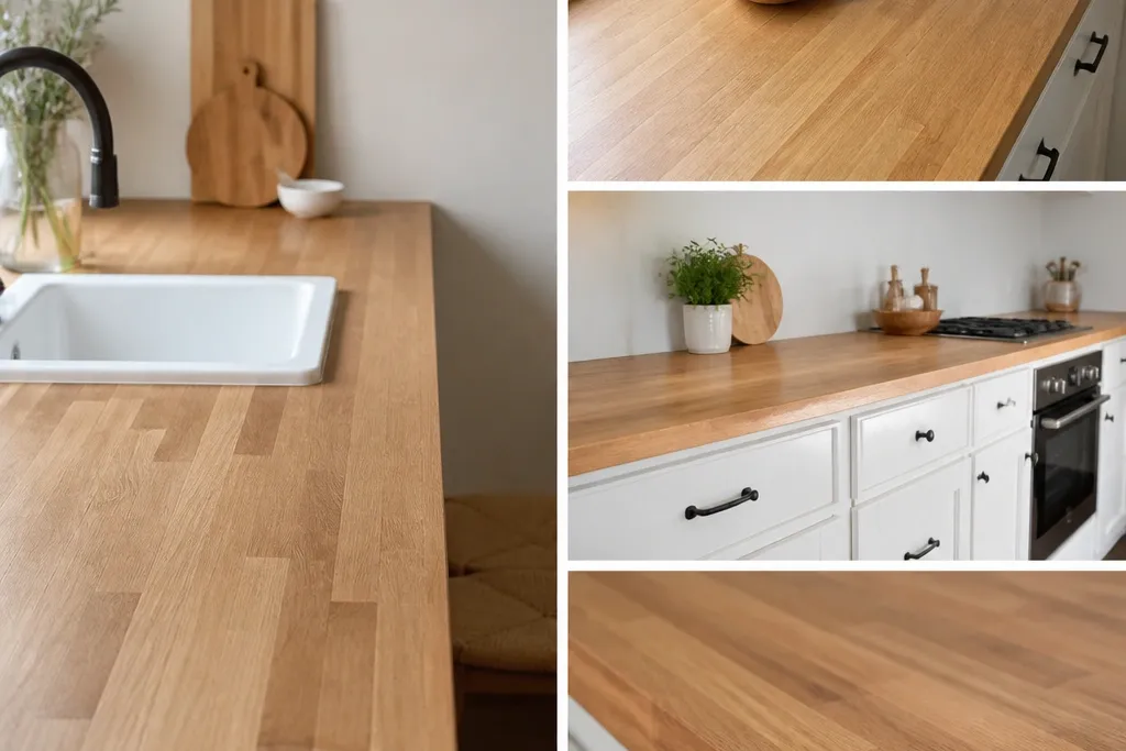 Budget faux butcher block countertops ideas