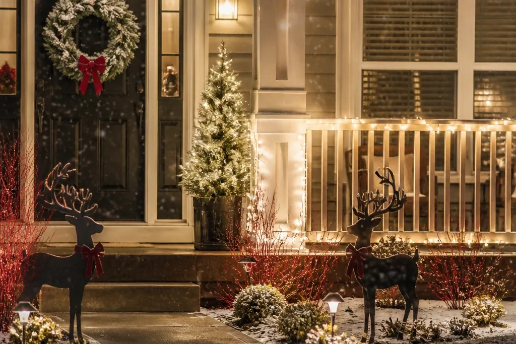 Budget Outdoor Christmas Yard Decorations for a Festive Home
