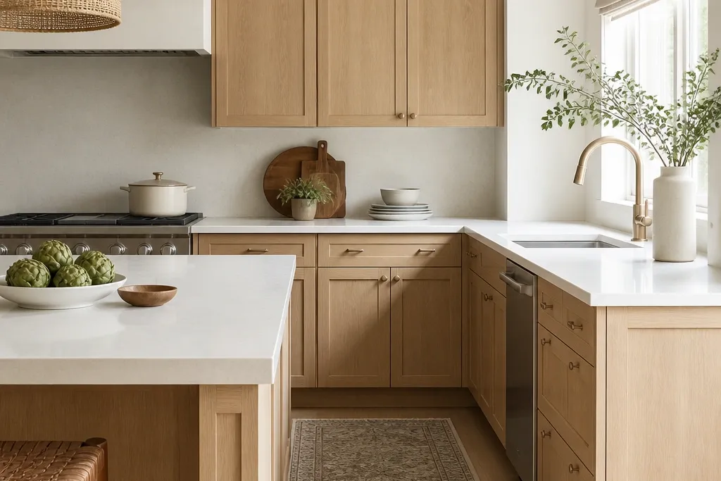 Budget-friendly white oak cabinets kitchen ideas