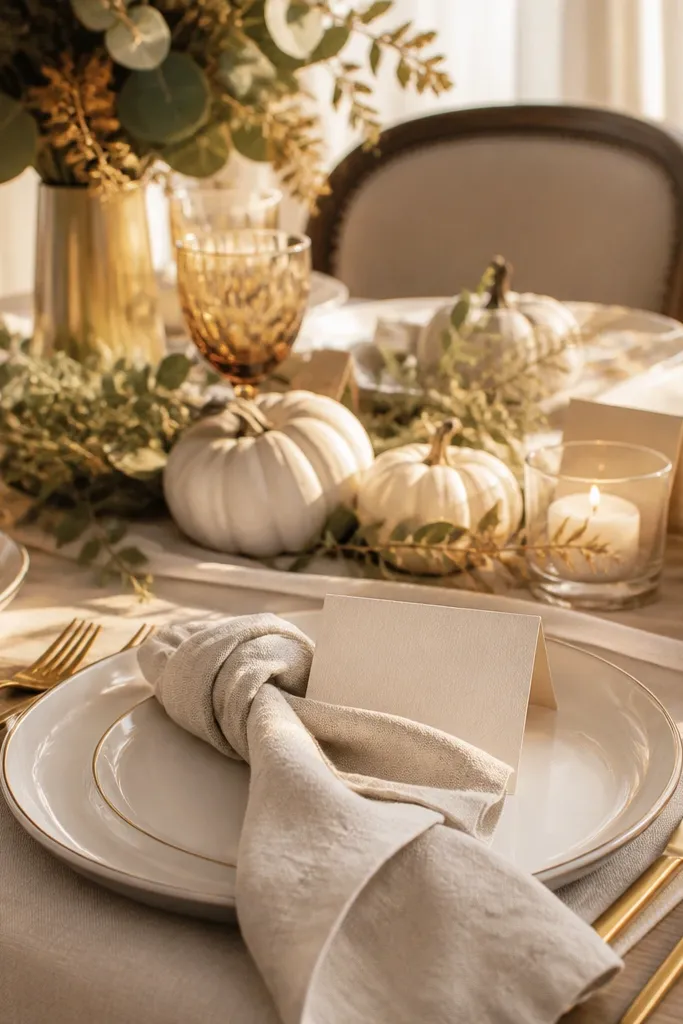 Elegant Thanksgiving Table Settings for a Sophisticated Celebration