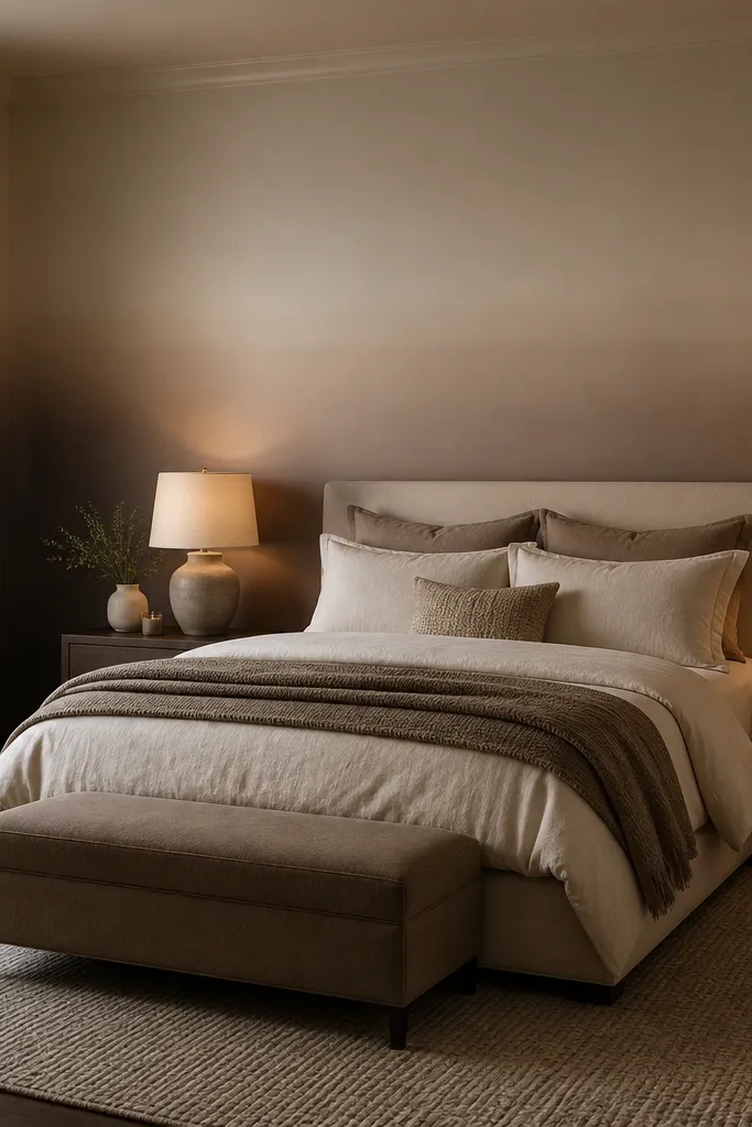 Wall with smooth ombre shading from deeper at bottom to lighter up top