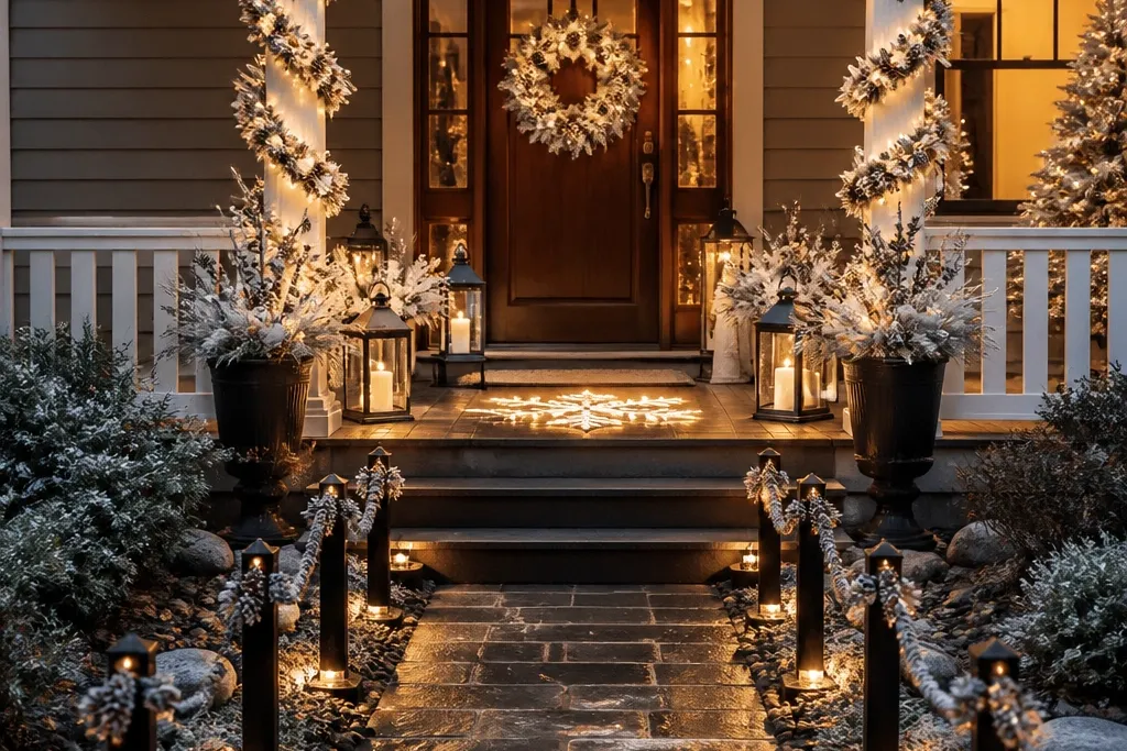 Good-Looking Outdoor Christmas Decorations for a Bright Front