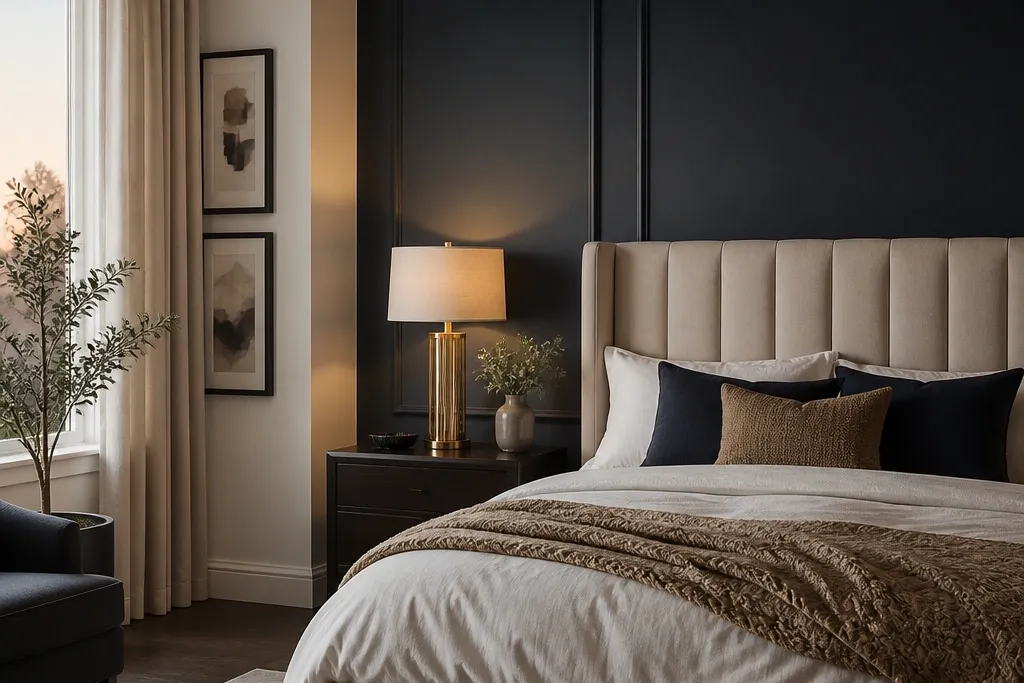 12 High-End Dark Accent Wall Bedroom Ideas