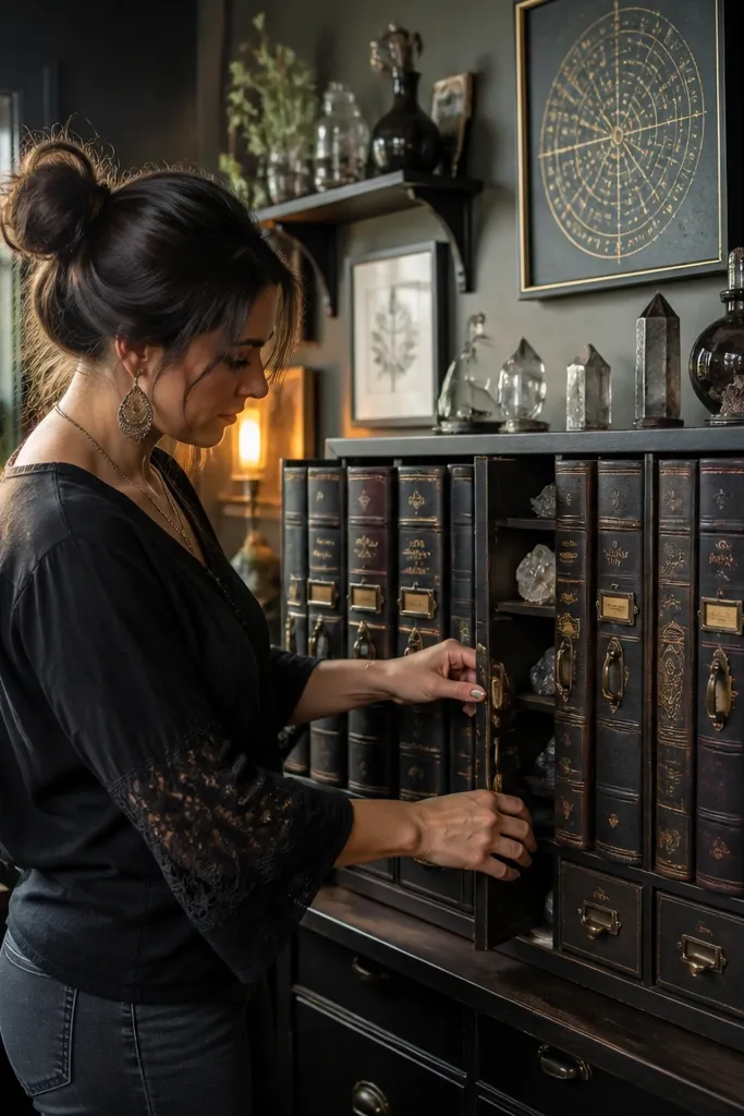High-End Witchy Craft Room Decor