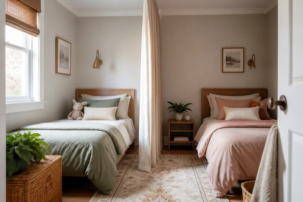 Kids' Bedroom Room Divider Ideas for Shared Rooms