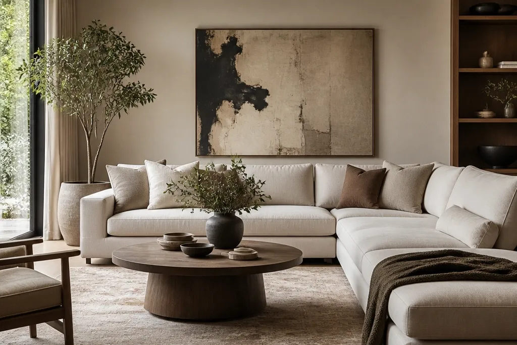 Modern living room designs with l shape sofa