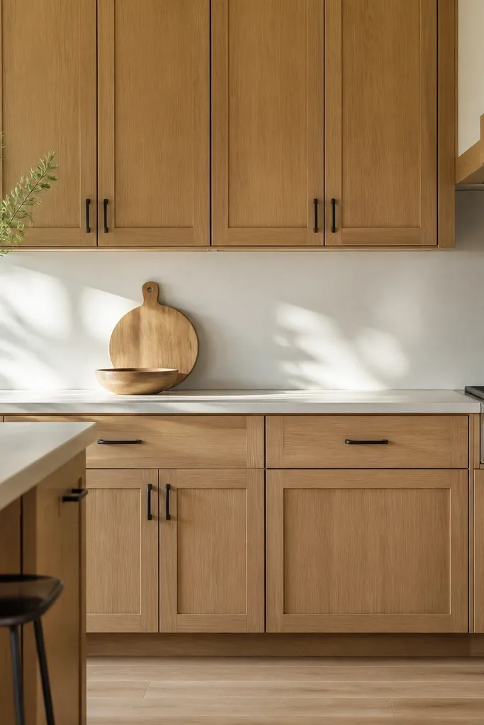 Low-maintenance white oak kitchen cabinets ideas