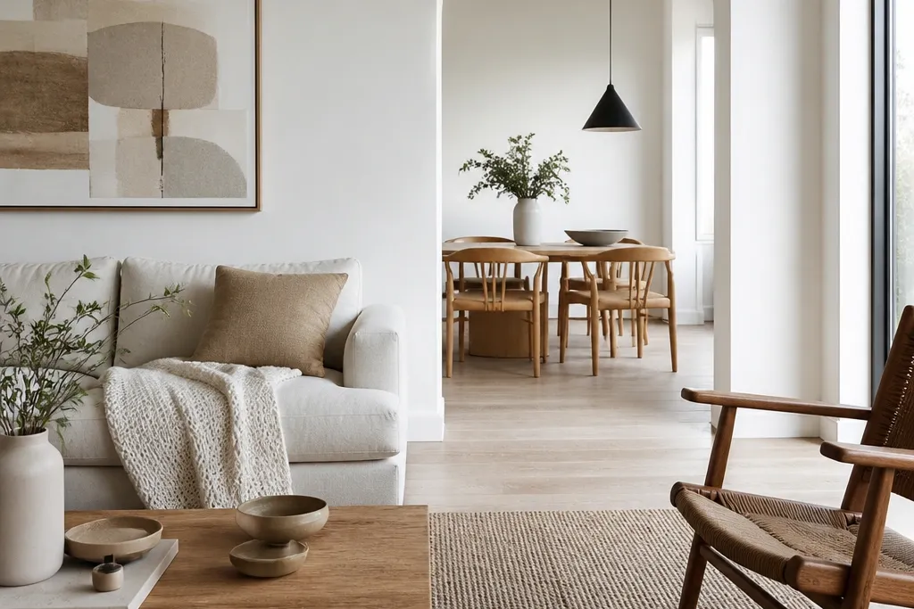 Modern clean room aesthetic styling ideas