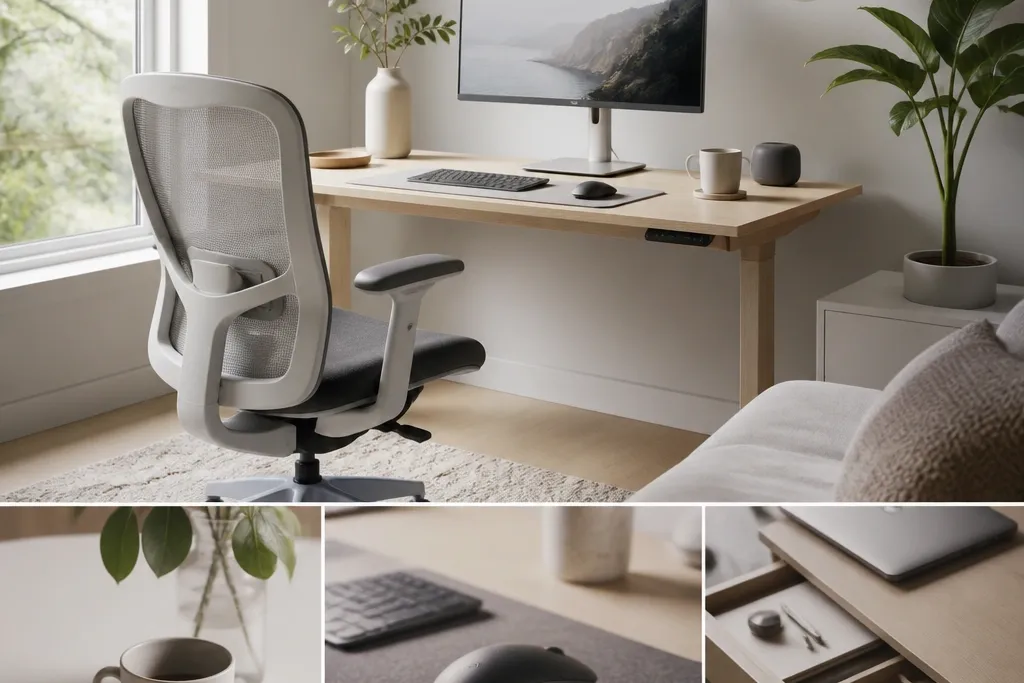 Modern minimalist work from home set up tips