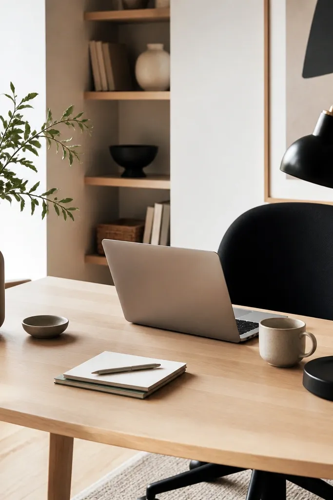 Modern minimalist work from home set up tips