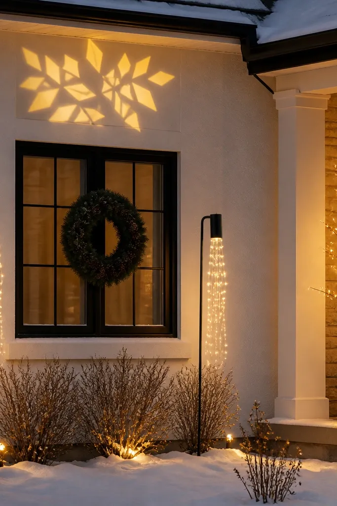 Modern Outdoor Christmas Decorations for a Clean Yard Look