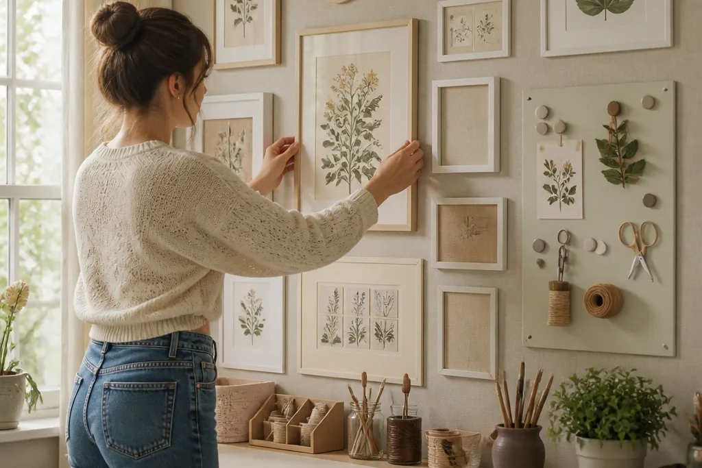 Renter-Friendly Craft Room Wall Decor