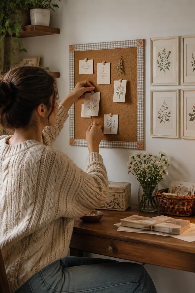 Renter-Friendly Craft Room Wall Decor
