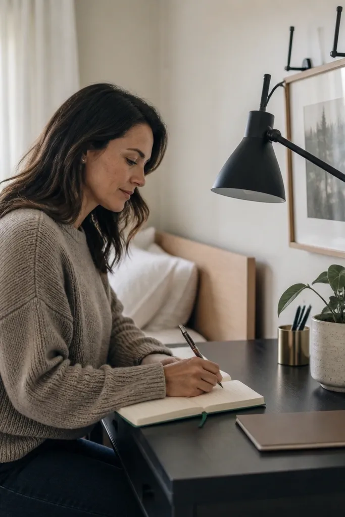 Renter-Friendly Study Table Decor No Drill