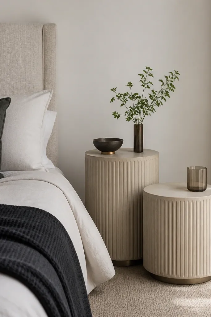 Modern Minimalist Side Tables Bedroom Ideas
