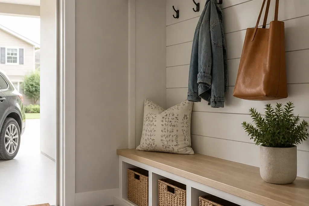 Small Space Mudroom Ideas Entryway for Garages