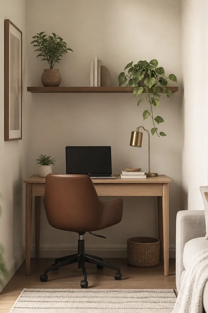 Small space work from home set up for apartments