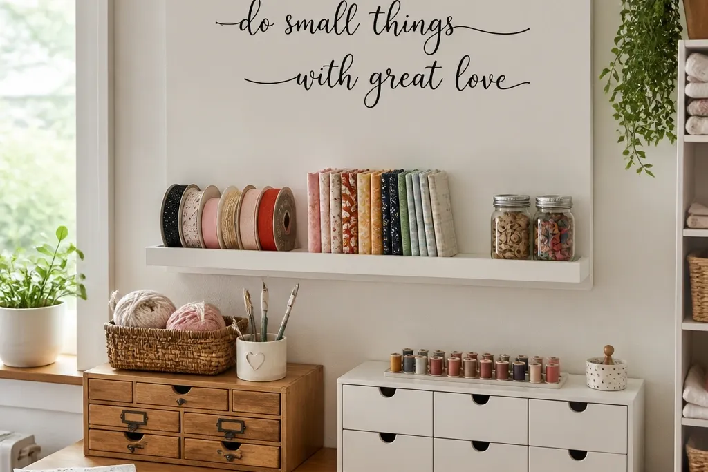 Themed Craft Room Decor With Storage