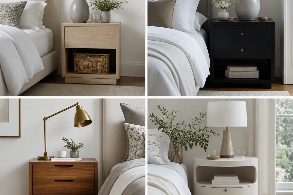With Storage Side Tables Bedroom Ideas